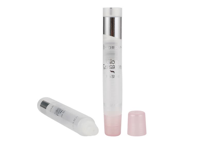 Lip gloss cosmetic tube